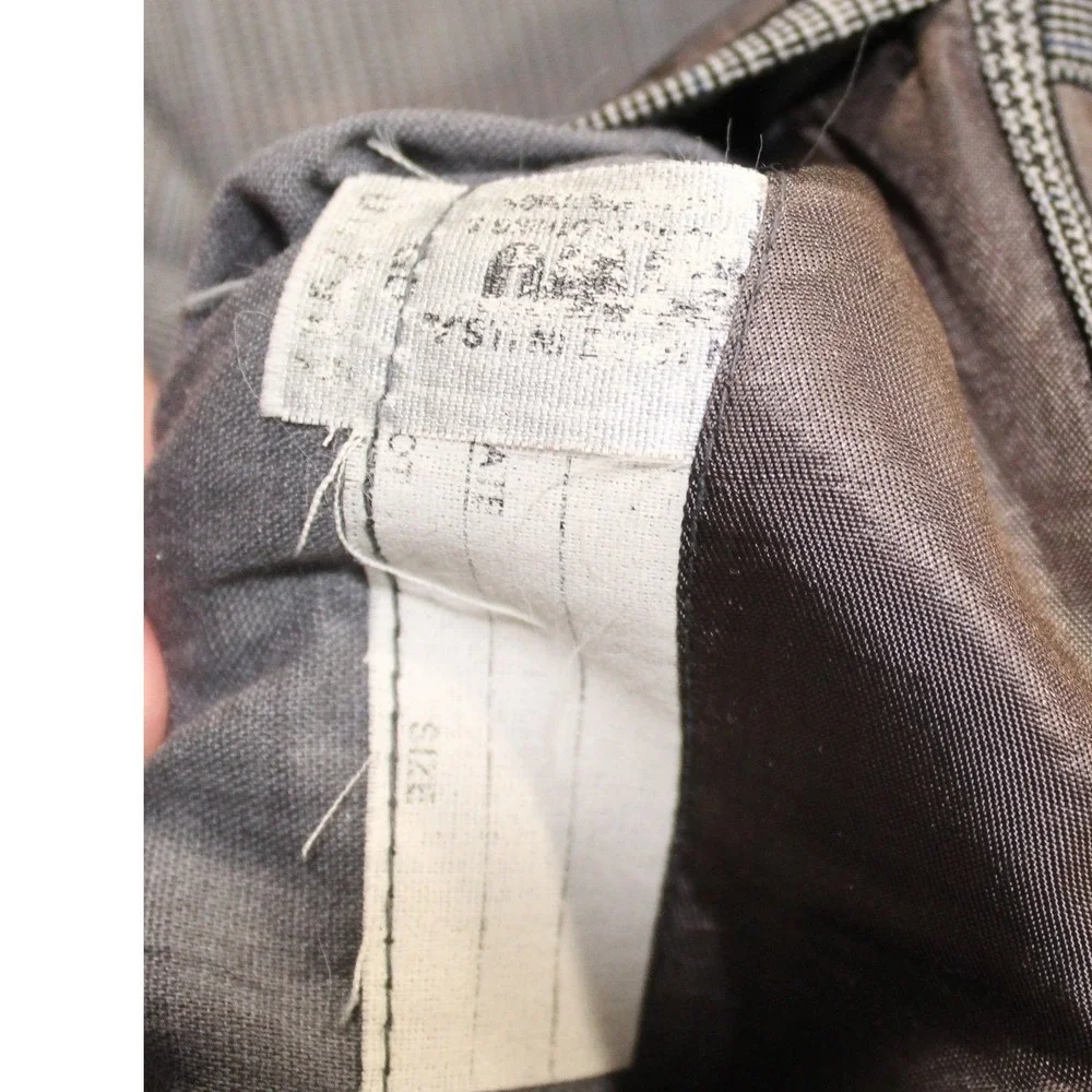 Vintage Burberrys Blazer Men Classic Plaid‎ Wool Two Button Sport Coat Jacket